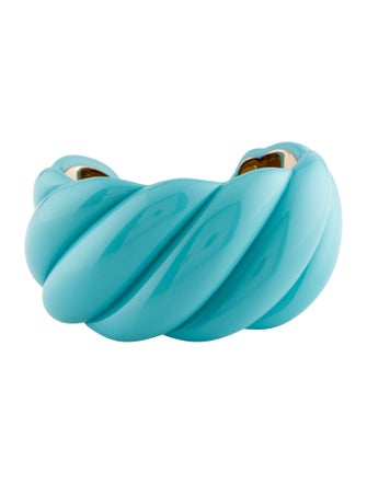 David Yurman Resin Sculpted Cable Cuff Bracelet