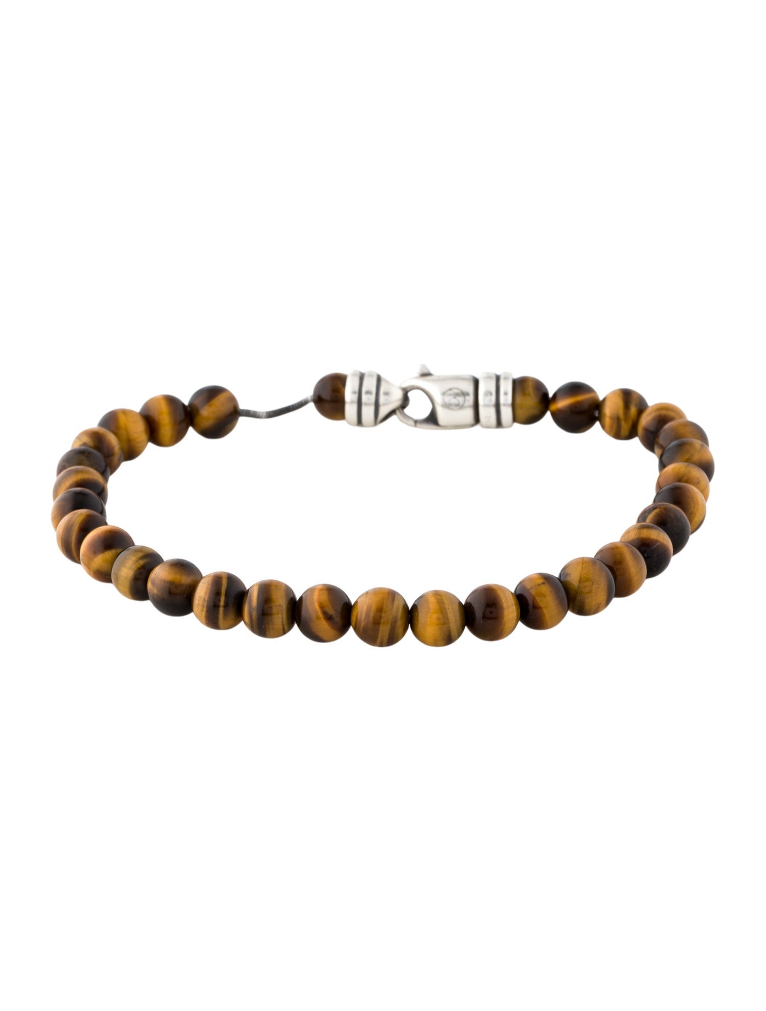 David Yurman Tiger's Eye Quartz Spiritual Bead Bracelet
