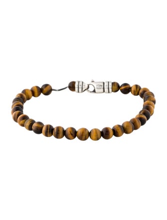 David Yurman Tiger's Eye Quartz Spiritual Bead Bracelet