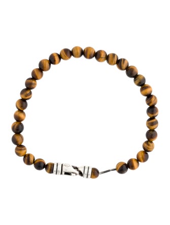 David Yurman Tiger's Eye Quartz Spiritual Bead Bracelet