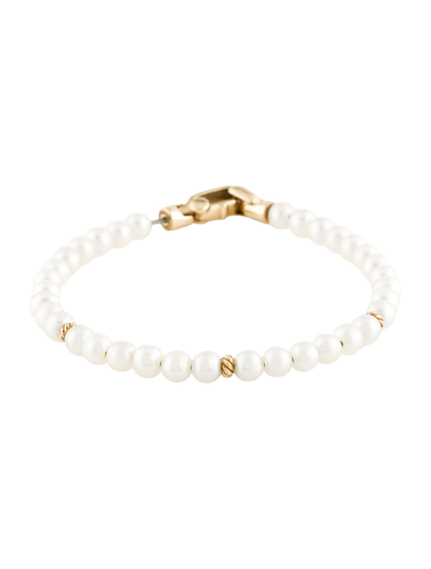 David Yurman 14K Pearl Spiritual Beads Bracelet