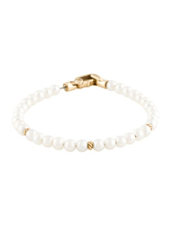 David Yurman 14K Pearl Spiritual Beads Bracelet
