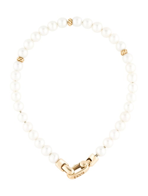 David Yurman 14K Pearl Spiritual Beads Bracelet