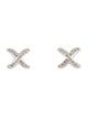 David Yurman Diamond X Stud Earrings