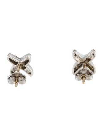David Yurman Diamond X Stud Earrings