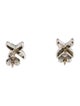 David Yurman Diamond X Stud Earrings