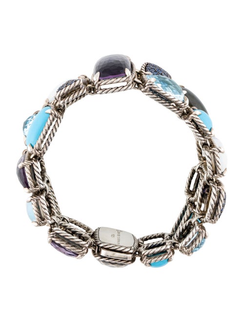 David Yurman Mother of Pearl & Multistone Mosaic Bracelet