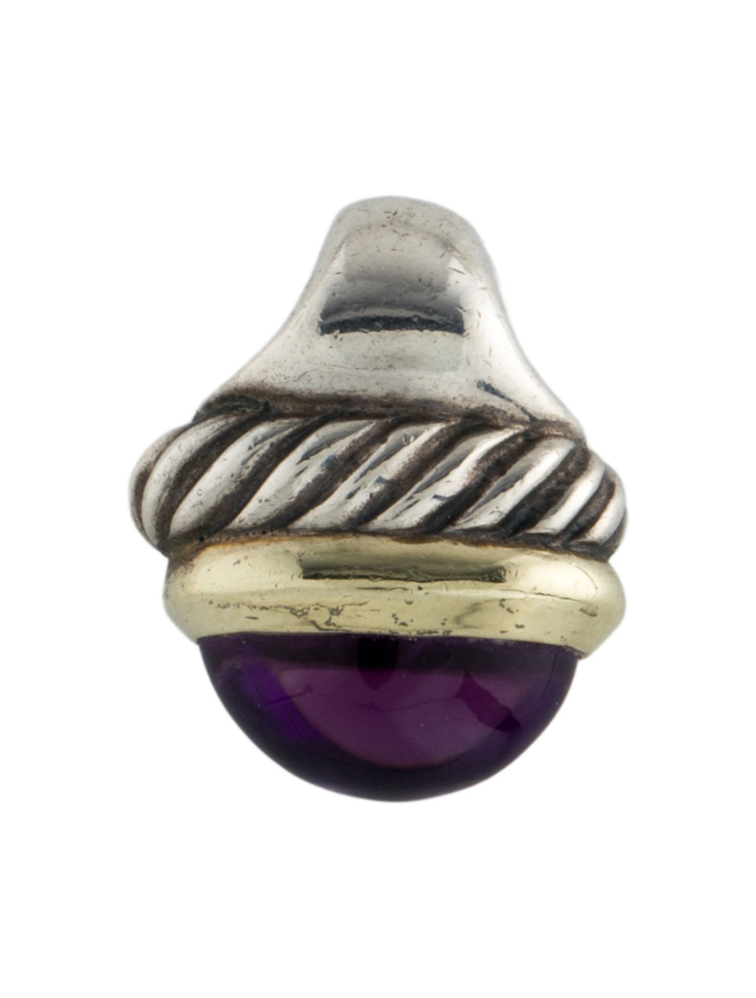 David Yurman Amethyst Acorn Pendant