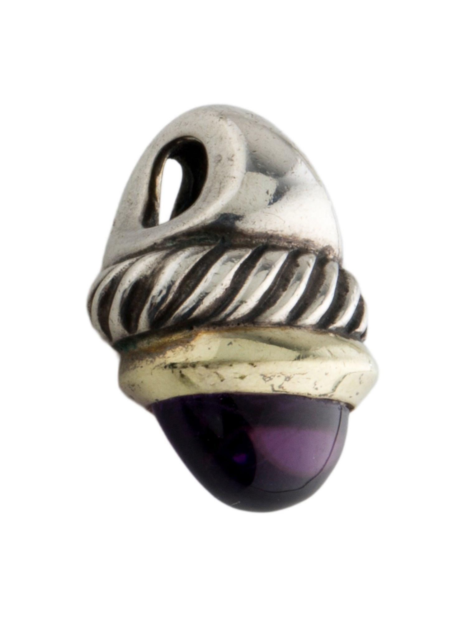 David Yurman Amethyst Acorn Pendant