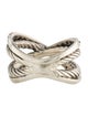David Yurman Diamond Cable X Crossover Band