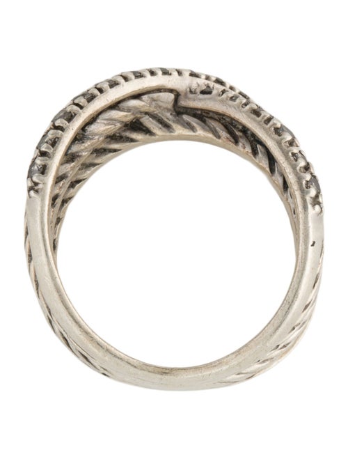 David Yurman Diamond Cable X Crossover Band