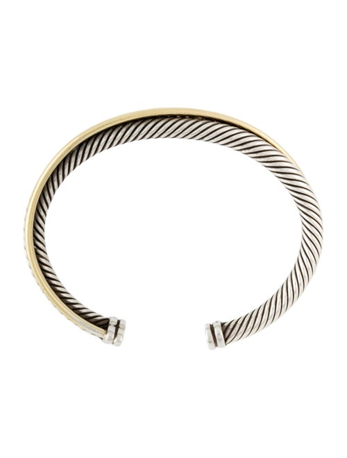 David Yurman Two-Tone Crossover Two Row Cuff Bracelet