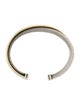 David Yurman Two-Tone Crossover Two Row Cuff Bracelet