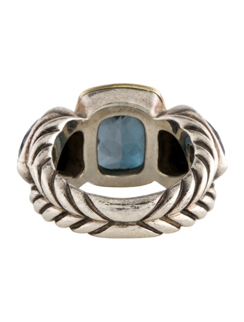 David Yurman Renaissance Topaz & Amethyst Hematine Doublet Cocktail Ring