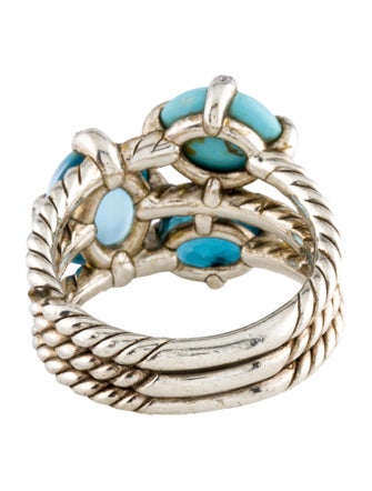 David Yurman CompositeTurquoise, Topaz & Diamond Chatelaine Cocktail Ring