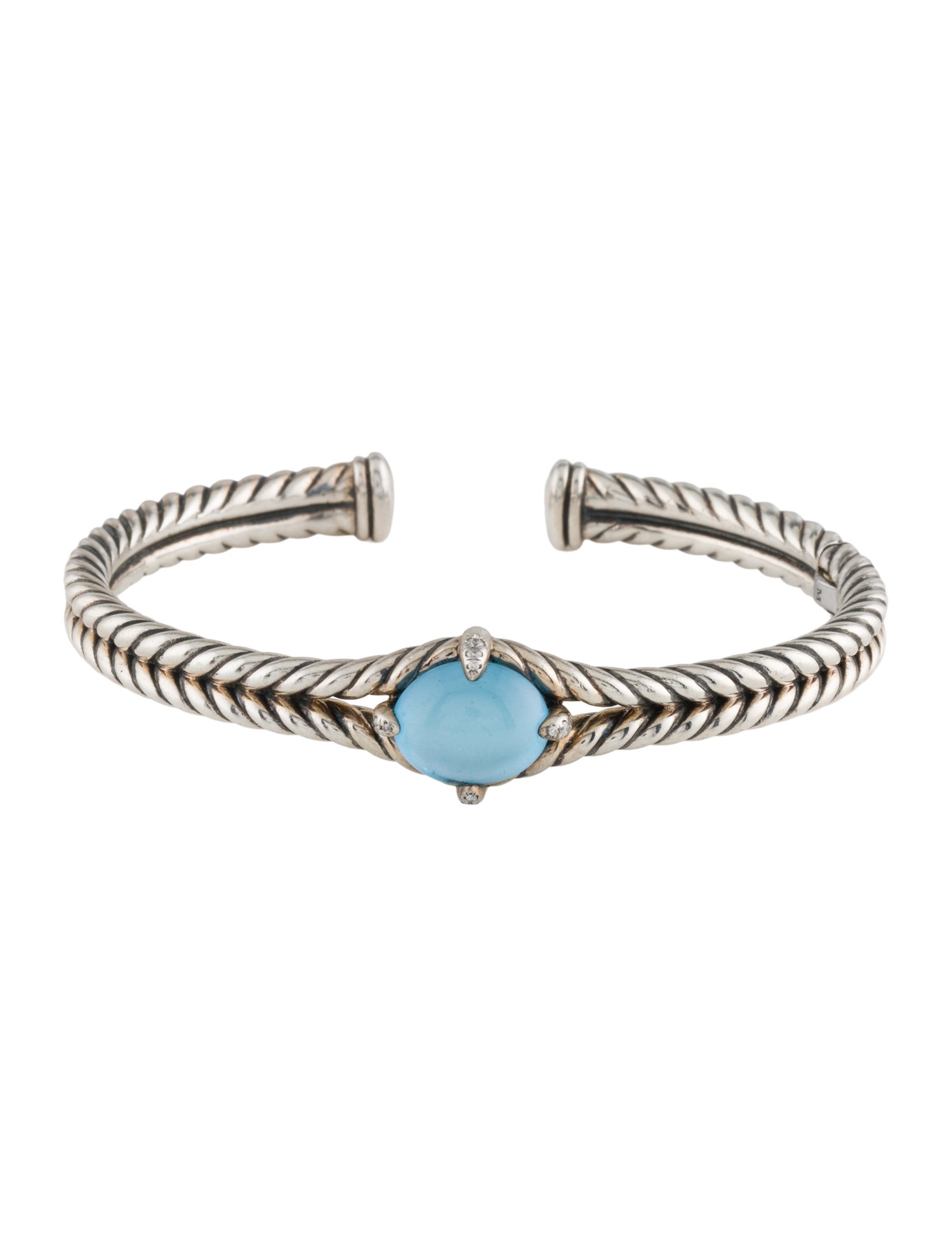 David Yurman Topaz & Diamond Chatelaine Bracelet