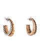 David Yurman Diamond Hoop Earrings