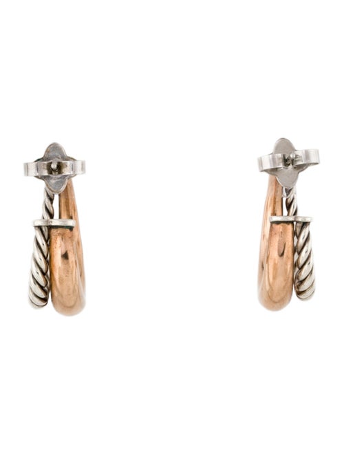 David Yurman Diamond Hoop Earrings