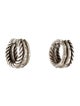 David Yurman Diamond Stax Huggie Hoop Earrings