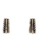 David Yurman Diamond Stax Huggie Hoop Earrings