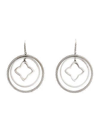 David Yurman Quatrefoil Drop Earrings