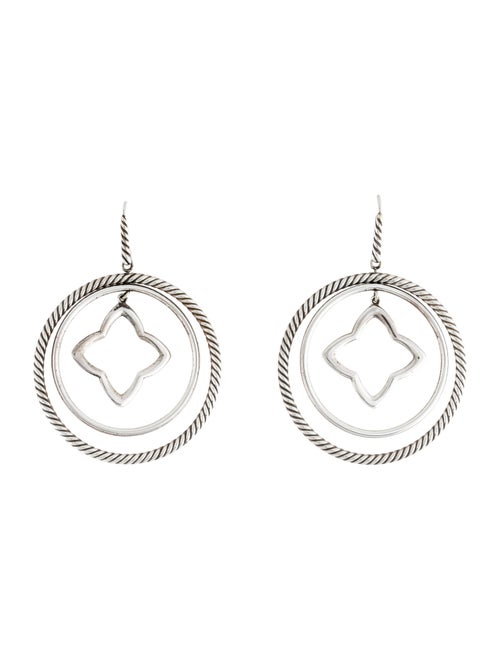 David Yurman Quatrefoil Drop Earrings