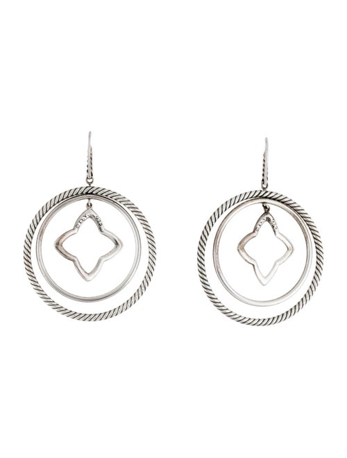 David Yurman Quatrefoil Drop Earrings
