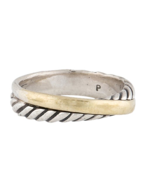 David Yurman Two-Tone Crossover Band Ring