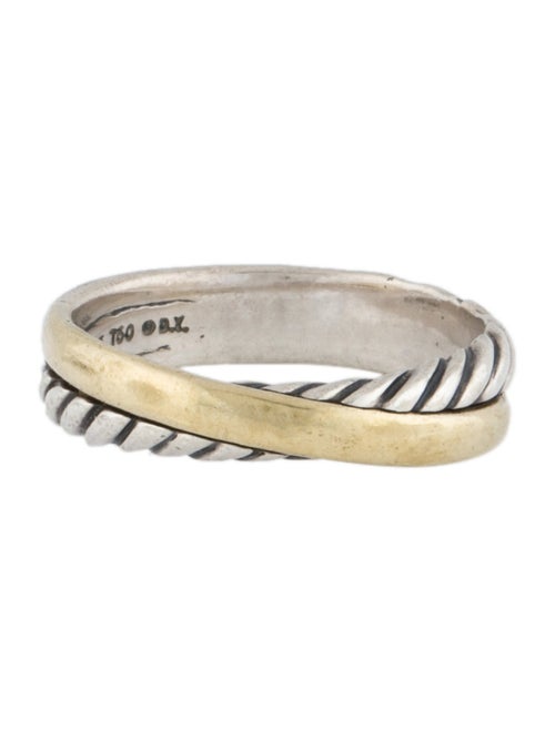 David Yurman Two-Tone Crossover Band Ring