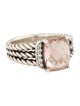 David Yurman Morganite & Diamond Petite Wheaton Ring