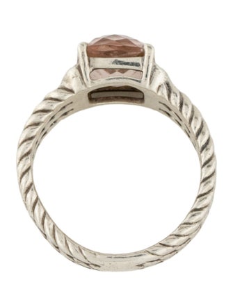 David Yurman Morganite & Diamond Petite Wheaton Ring