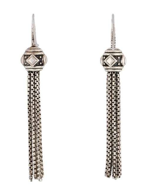 David Yurman Diamond Drop Tassel Earrings