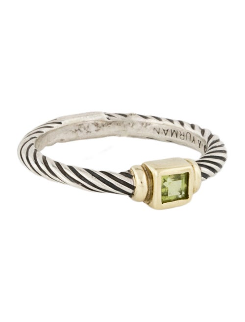 David Yurman Peridot Petite Cable Ring