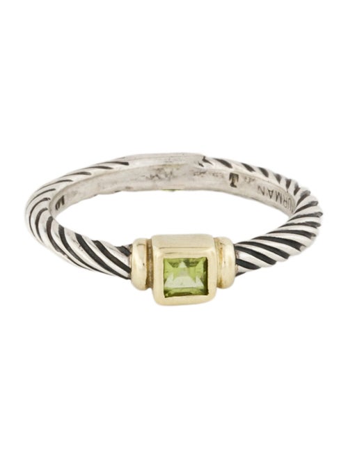 David Yurman Peridot Petite Cable Ring