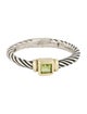 David Yurman Peridot Petite Cable Ring