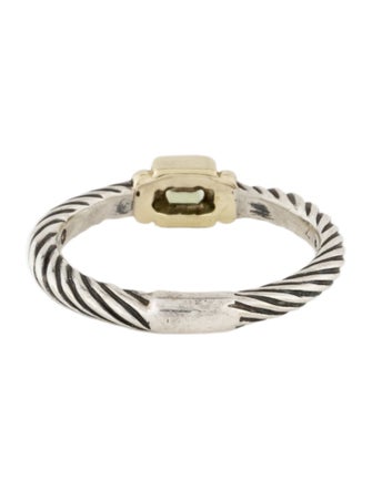 David Yurman Peridot Petite Cable Ring