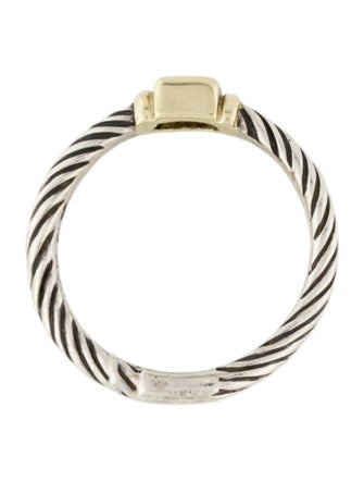 David Yurman Peridot Petite Cable Ring