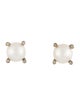 David Yurman Pearl & Diamond Stud Earrings