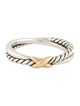 David Yurman Two-Tone Petite X Ring
