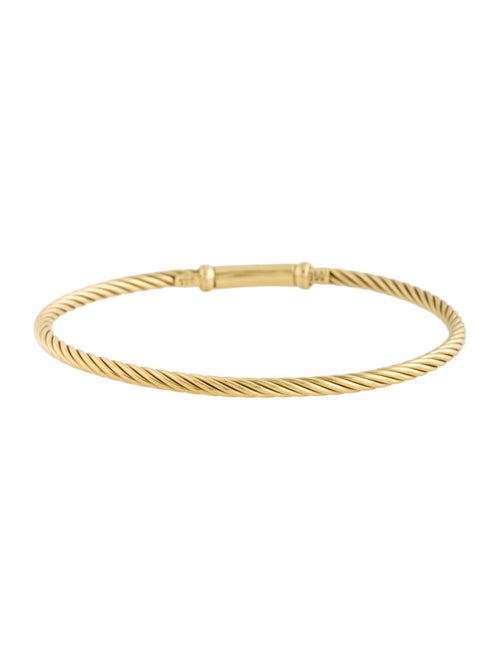 David Yurman 18K Metro Cable Bangle Bracelet