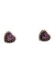 David Yurman Sapphire Heart Stud Earrings