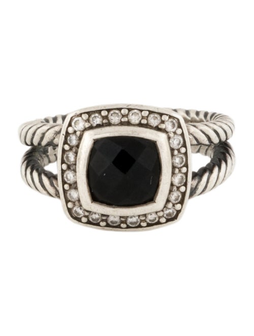 David Yurman Onyx & Diamond Albion Cocktail Ring