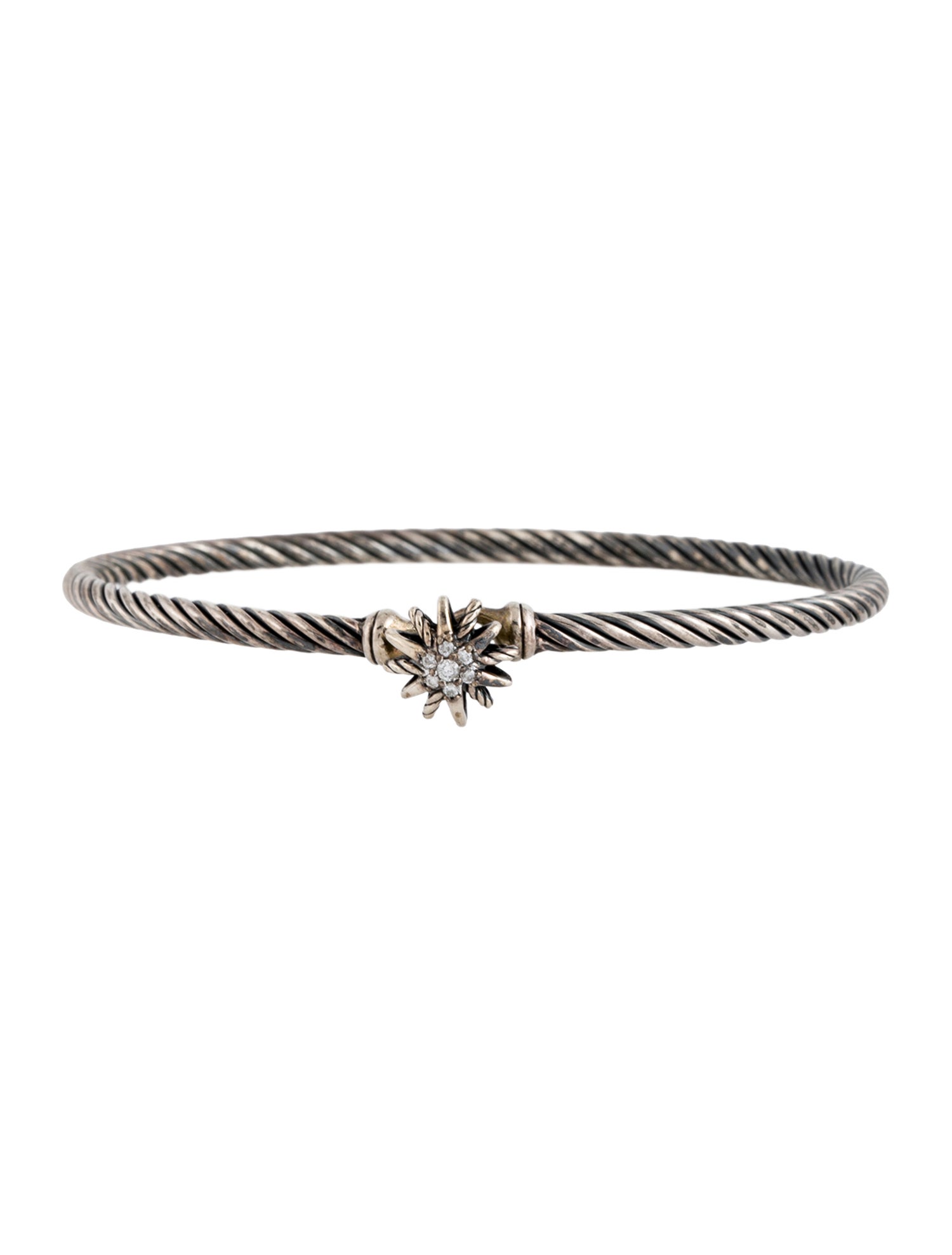 David Yurman Diamond Starburst Station Bangle