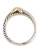 David Yurman Two-Tone X Crossover Band Ring