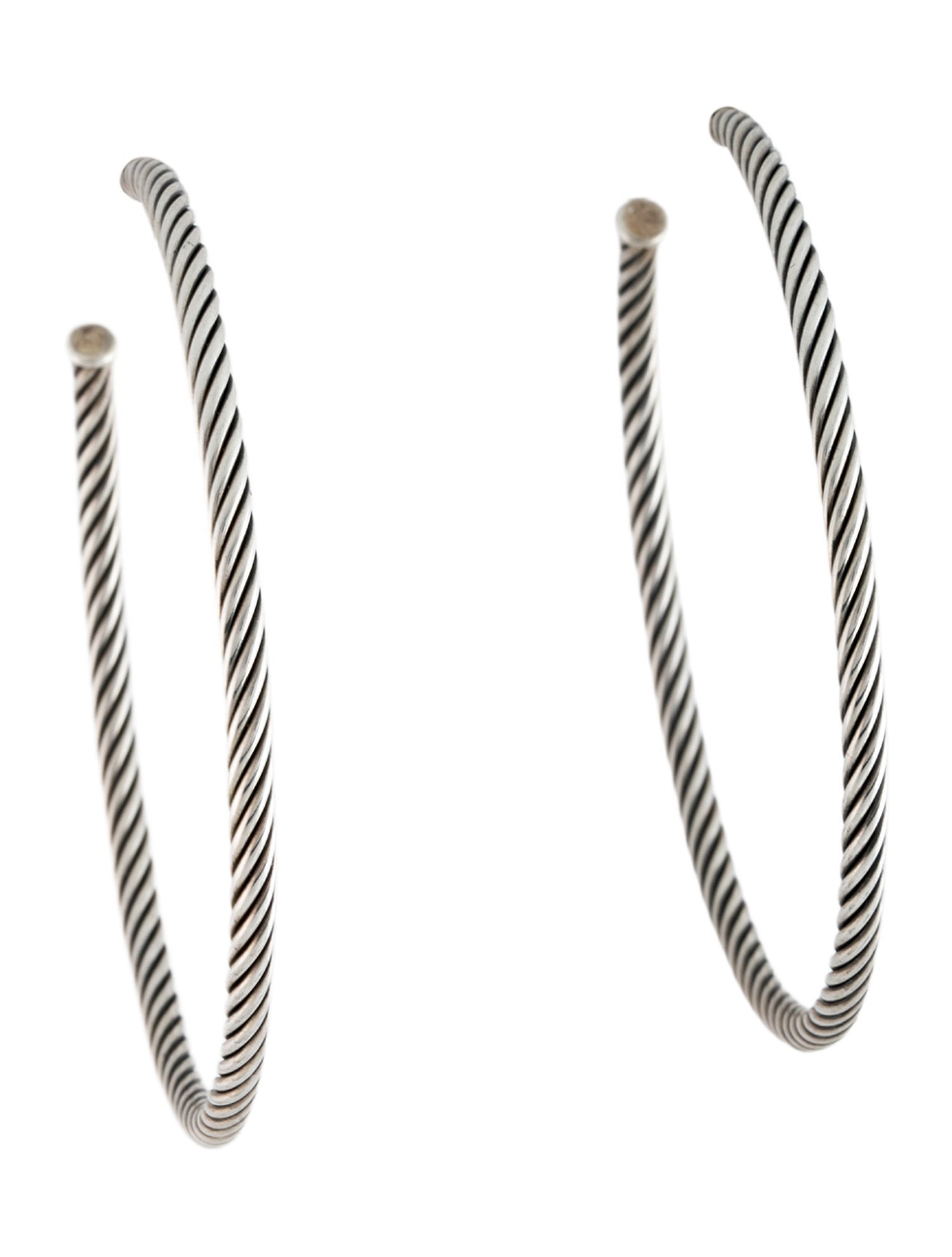 David Yurman Classic Cable Extra-Large Hoop Earrings