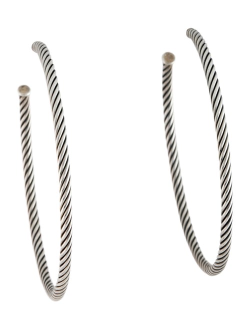 David Yurman Classic Cable Extra-Large Hoop Earrings