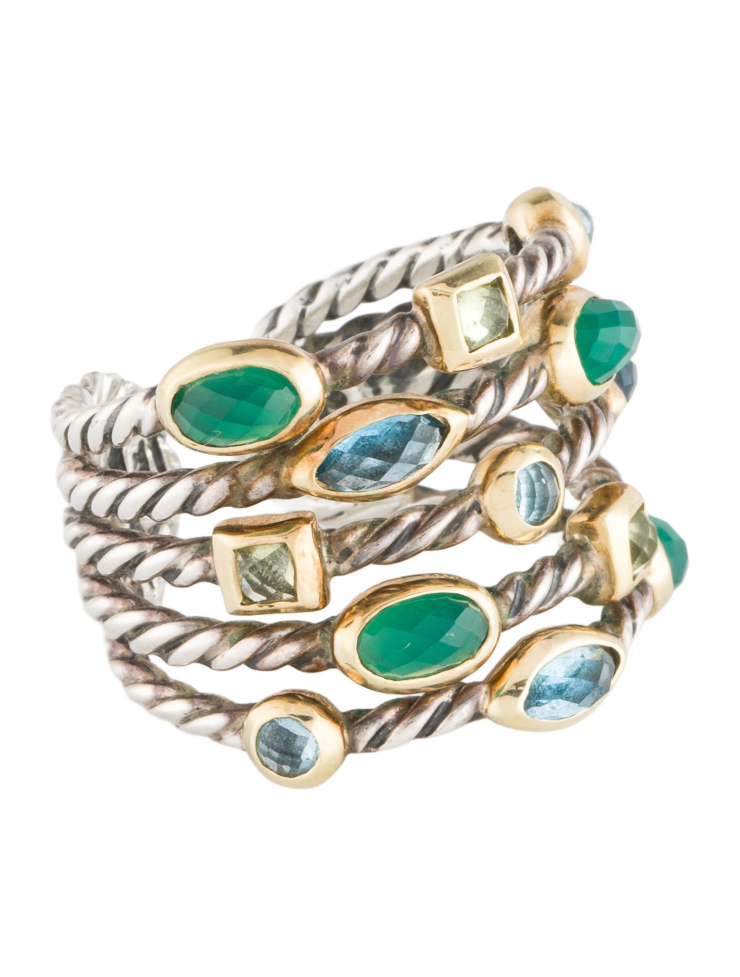 David Yurman Multi-Stone Confetti 5 Row Ring