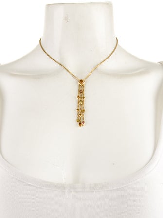 David Yurman 18K Citrine, Tourmaline, & Prasiolite Confetti Lavalier Necklace