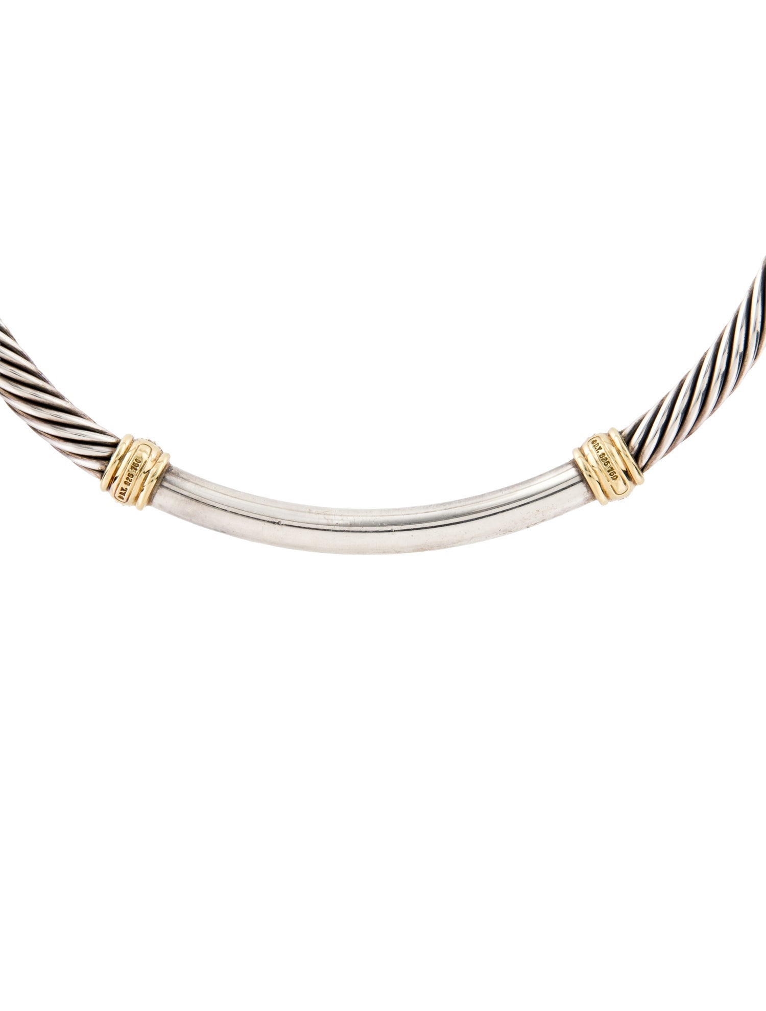 David Yurman Diamond Metro Collar Necklace