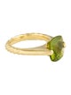 David Yurman 18K Peridot Cable Cocktail Ring
